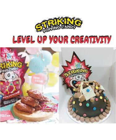 Striking Popping Candy Green Apple Flavour 15g (Pack of 4) - Buy Online on SooperMarket.com