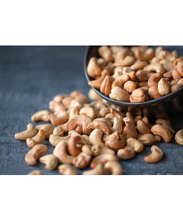 Organic Dry Roasted Whole Cashews with Himalayan Salt 2 lbs - Vegan, Non-GMO, Kosher, High Protein Snack - Buy Online on SooperMarket.com