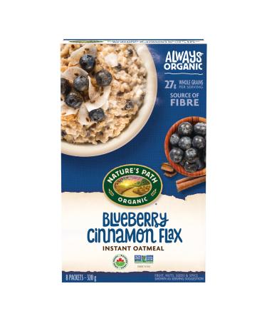 Nature's Path Organic Blueberry Cinnamon Flax Oatmeal 320 g (Pack of 6) Non-GMO