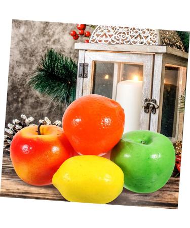 FRCOLOR 20 Pcs Christmas Fruit Candles Orange Decor Artificial Fruit Candles Fruit Figurines Fireplace Decor Lemon Shaped Candles Peach Shaped Candles Mantel Decor Statue Paraffin Indoor - Buy Online on SooperMarket.com