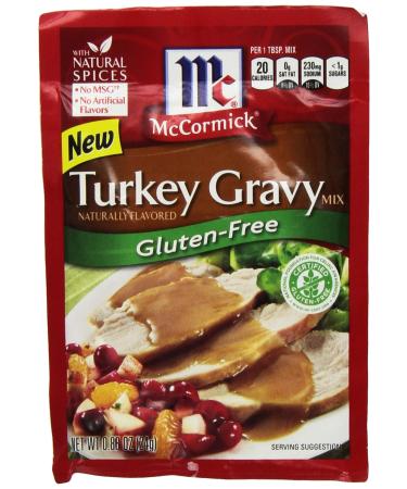 McCormick Gluten Free Turkey Gravy Mix (4 Pack) .88 oz Packets