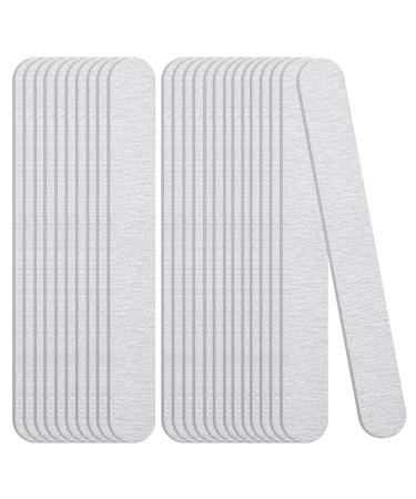 ANYI 25Pcs Nail File 180/240 Grits Emery Boards for Nails Set Double Sided Washable Professional Fingernail Files Kit for Natural Acrylic Coarse Nail Manicure Pedicure DIY Salon Gray A 180/240 Grits