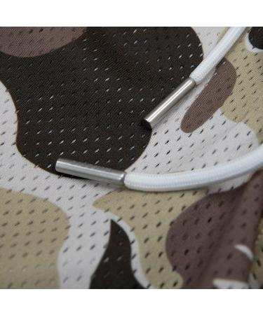 Happy Nostalgix Men's Desert Camo Graphic Print Mesh Basketball Shorts - X-Large - Buy Online on SooperMarket.com