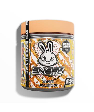SNEAK | Yuzu & Mandarin Edition | In-Game Focus Boost Energy Drink Zero Sugar Low-Calorie Vegan | 40 Servings Yuzu and Mandarin 400.00 g (Pack of 1)