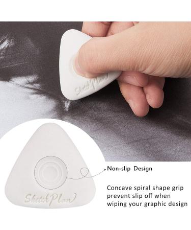 Zonon 12-Piece Drawing Art Eraser Set - Various Shapes for Artists, Painting, Sketching - White Kneaded Erasers for Precision Erasing - Buy Online on SooperMarket.com