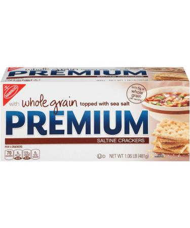 Premium Whole Grain Saltine Crackers, 1.06 lb