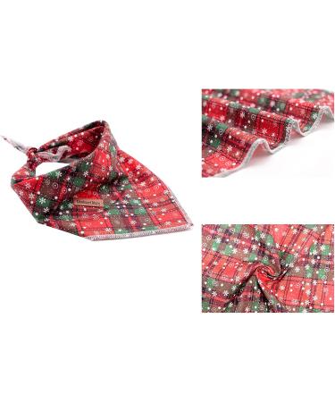 Lionheart Glory Dog Haller Washable Soft Cotton Christmas Neckerchief for Large Dogs | Adjustable Green & Red Kerchief | Perfect Holiday Accessory (1 Pack) - Buy Online on SooperMarket.com