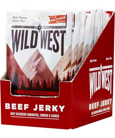 Wild West Honey BBQ Beef Jerky 35 g Pack of 12 & Original Beef Jerky 35 g Pack of 12 - Buy Online on SooperMarket.com
