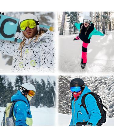 VGOOAR OTG Ski Goggles - Borderless Design Anti-Fog Coating UV400 Protection for Men & Women - Premium Gold Snow Glasses - Buy Online on SooperMarket.com