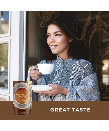 ShroomDNA Organic Mushroom Coffee with Lions Mane and Chaga Mushrooms - Instant Focus + Clarity All Day | USDA Certified Organic, Vegan, Gluten Free, No Added Sugar (20 Count) - Buy Online on SooperMarket.com