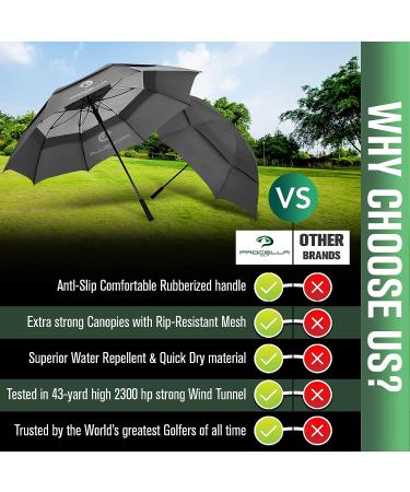 Procella Golf Umbrella - UV Protection, Windproof & Waterproof - UPF 50+ Sun Umbrella for Golf, Sports & Everyday Use - Heavy Duty Automatic UV Blocker with Matching Carrying Case - Buy Online on SooperMarket.com