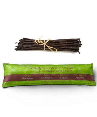10 Madagascar Vanilla Beans Whole Grade A Vanilla Pods for Vanilla Extract and Baking