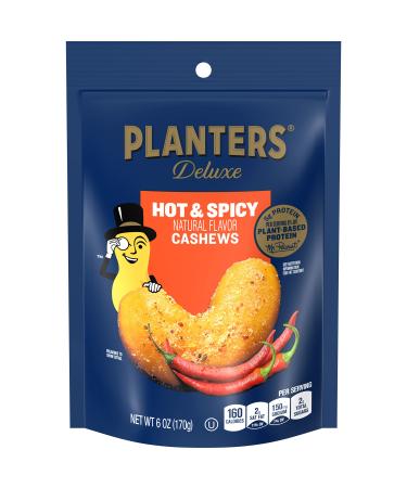 PLANTERS Deluxe Hot 'N Spicy Cashews, 6 oz. (8-pack)