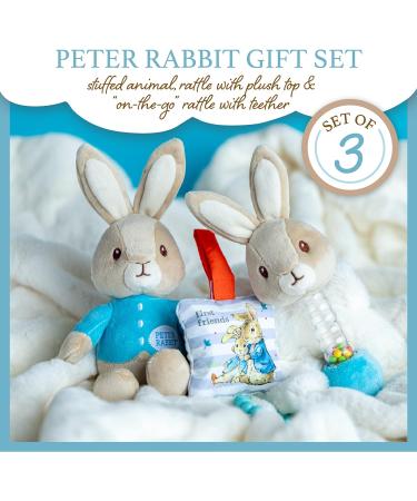 Beatrix Potter Peter Rabbit Gift Set - On The Go Blanky, Stuffed Animal Rattle, Teether - Buy Online on SooperMarket.com