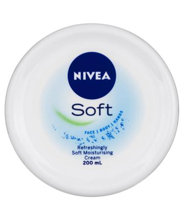 Nivea Soft Refreshingly Soft Moisturizing Cream 200ml - Hydrating Skin Care for All Skin Types - Buy Online Internationally - Buy Online on SooperMarket.com