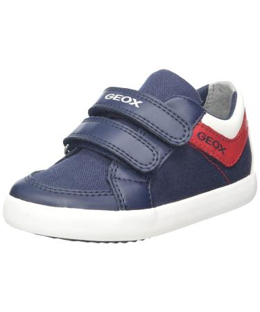 Geox Boy's B Gisli B Sneakers 3.5 UK Child Navy Dk Red