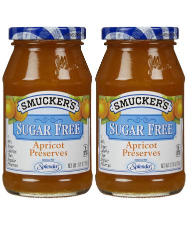 Smucker's Sugar Free Preserves with Splenda-Apricot-12.75 Oz-2 Pack