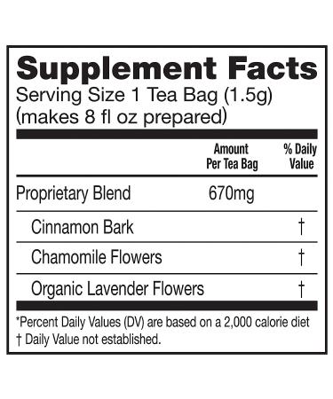 Lipton Stress Therapy Herbal Tea Bags - Cinnamon Chamomile Lavender Blend, 15 Count (Pack of 4) - Buy Online on SooperMarket.com