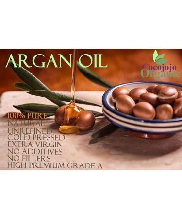 Buy CocoJoJo Argan Oil Hair Treatment - 8 oz | Moroccan Argan Nut Oil for Dry Damaged Hair - Buy Online on SooperMarket.com