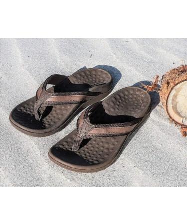 Footminders BALTRA Unisex Orthotic Arch Support Sandals - 13 Women/12 Men Cocoa Brown - Buy Online on SooperMarket.com