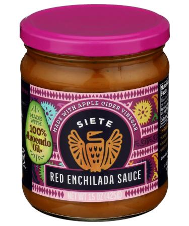 Siete Family Foods Red Enchilada Sauce, 15 OZ