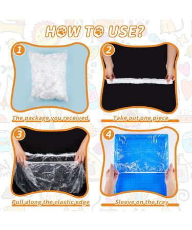 50 Pieces Disposable Cage Liners for Small Animals | Leak Proof Clear Plastic Liner for Guinea Pig, Rabbit, Hamster | Litter Tray Film for Hedgehog | Eco-Friendly and Convenient - Buy Online on SooperMarket.com