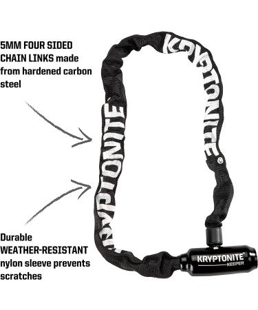 Kryptonite Keeper 585 5mm Chain Bike Lock - Black (85cm) - Buy Online on SooperMarket.com