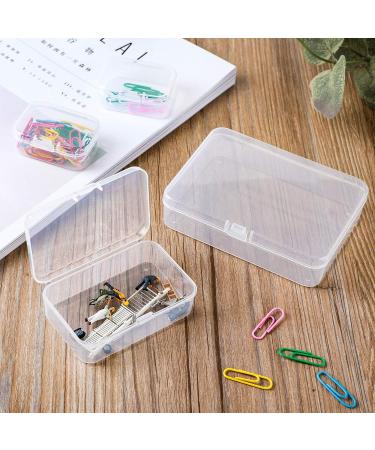 LJY 28-Piece Mini Plastic Storage Containers with Lids - Clear - Ideal for Small Items and Craft Projects - Buy Online on SooperMarket.com