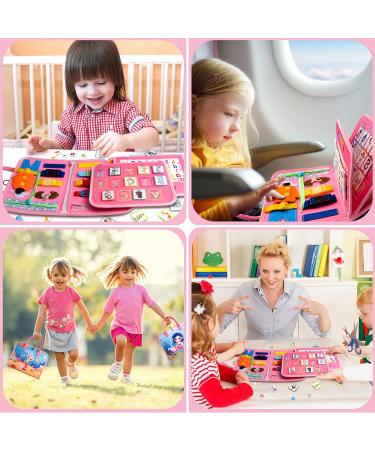 Achiyway Busy Board 4-Layers | Mermaid Montessori Toy for Ages 1-5 | Motor Skills & Self-Dressing Learning | Engaging Activity Board for Children - Buy Online on SooperMarket.com