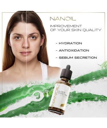 Aloe & White Tea Face Serum 50ml - Nourishing Revitalizing Age-Defying Skincare for Glowing Skin - Shop Internationally - Buy Online on SooperMarket.com