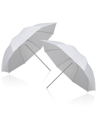 Emart 2 Pack 33inch Professional Photography Photo Video Studio Lighting Flash Translucent White Soft Umbrella