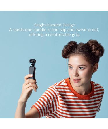 DJI Osmo Pocket 3-Axis Gimbal Stabilizer w/ 12MP Camera & 4K60 Video - Ideal for YouTube, TikTok, Vlogs, and Live Streaming - Attachable to Android & iPhone - Black - Buy Online on SooperMarket.com