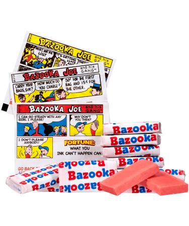 Bazooka Bubble Gum 225 Count Individually Wrapped Pink Chewing Gum in Original Flavor - Bulk Bubble Gum Tub - Fun Old Fashioned Candy for Halloween Parties and Trick or Treaters Original 225 Count (Pack of 1) - Buy Online on SooperMarket.com