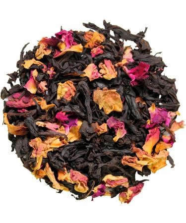 Zyanna Rose Black Tea - Premium Loose Leaf Tea with Rose Petals - 100g (3.53oz) - 50 Cups - Natural Ingredients - Brew Hot or Iced Tea - Buy Online on SooperMarket.com