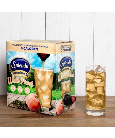 SPLENDA White Peach Green Tea On Tap - 128 Fl Oz Bag in Box Ready-to-Drink Liquid - Buy Online on SooperMarket.com