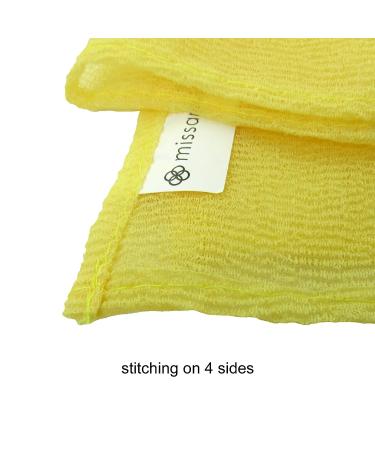 Nylon Back Towel Scrubber for Smooth Skin | Bath & Shower Wash Cloth 40x11 Inch - Buy Online on SooperMarket.com