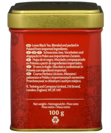 Twining English Breakfast Tea Can 100g - Strong Black Tea from Sri Lanka & India | 6-Pack Black Tea for Perfect Brews - Buy Online on SooperMarket.com