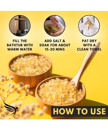 Natural Dead Sea Bath Salt (450g) Bubble Bath - Made in UK | Detox with LemonGrass Essential Oils for Women, Men, and Kids - Buy Online on SooperMarket.com