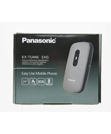 Panasonic KX-TU446EXG Senior Cell Phone - Shockproof SOS Button Large Display & Keys - No Contract - Gray - Buy Online on SooperMarket.com