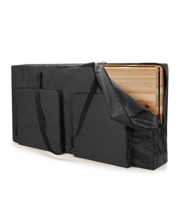 DSLEAF Cornhole Carrying Case Fits 4' x 2' Regulation Size Heavy-Duty 600D Cornhole Boards Bag with Padded Shoulder Strap and Double Slide Zipper (Patent Pending) Only Bag