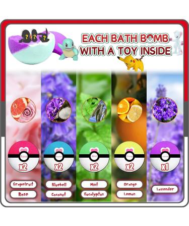 Supbec Organic Bath Bombs for Kids - 9 Pcs 2.9 OZ Gift Set with Surprise Inside, Rich in Essential Oils, Fizzy & Moisturizing, Ideal Easter Gift - Buy Online on SooperMarket.com