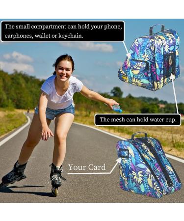 Large Capacity Roller Skate and Ice Skate Bag for Women, Men & Kids - Shoulder Strap, Top Handle, Side Pocket - Roller Skate Accessories for Inline and Quad Skates - Buy Online on SooperMarket.com