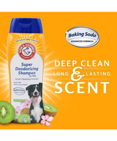 Arm & Hammer Super Deodorizing Pet Shampoo - Kiwi Blossom 20 fl oz (591 ml) - Buy Online on SooperMarket.com