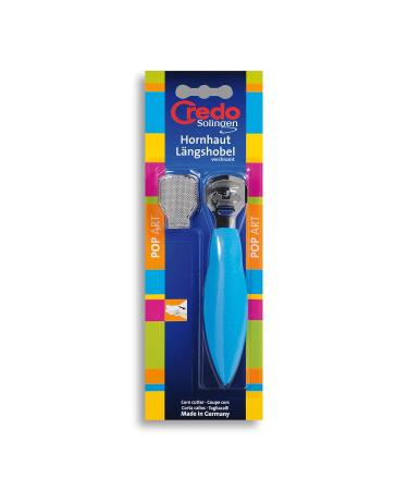 Buy Credo Pop Art Callus Longitudinal Plane with Rasp Clip - Chrome-Plated & Blue | International Shipping Available - Buy Online on SooperMarket.com
