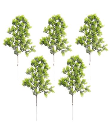Alipis 5pcs Simulated Pine Leaves Boutique Accessories Plastic Dark Green Medium