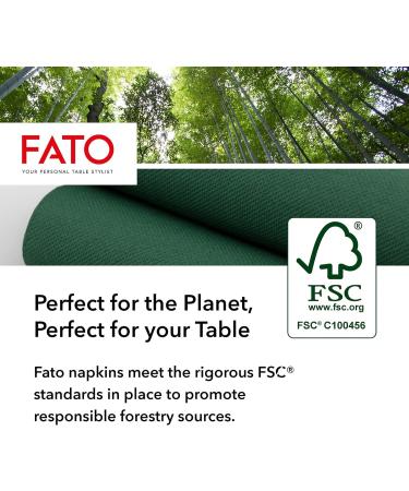 Buy FATO Night Blue Disposable Napkins - Soft & Gentle 40-Pack | 2-Layer FSC Certified 38x38 cm - Buy Online on SooperMarket.com