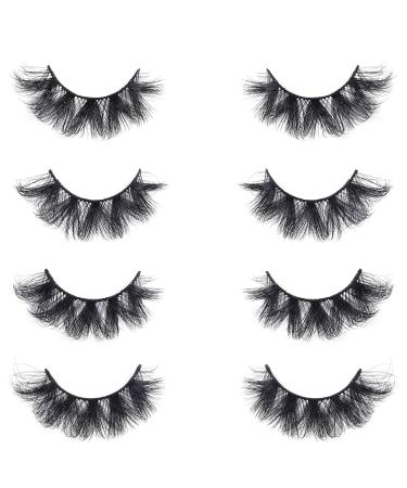 6D Fluffy Long Dramatic False Eyelashes - Soft Thick Reusable Natural Fake Eyelashes Pack (HFO1) for Stunning Makeup - Buy Online on SooperMarket.com