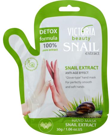 Victoria beauty - anti -aging manual mask with glove hand repair mask with snail extract spa glove moisture gloves snail hand mask (1 x 30g)