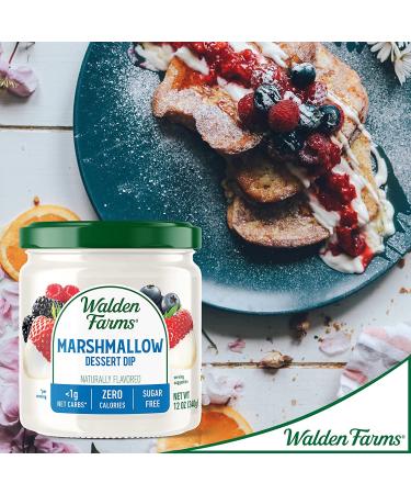 Walden Farms Marshmallow Dipping Dessert Dip 12-oz, Sugar & Calorie Free - Keto & Vegan Friendly - 6 Pack Jars - Buy Online on SooperMarket.com