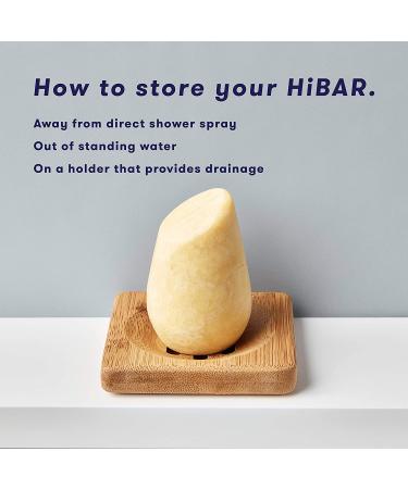 HiBAR Conditioner Bar - All Natural, Plastic Free, Eco-Friendly, Travel Size, Color Safe & Moisturizing for Dry Hair - Buy Online on SooperMarket.com